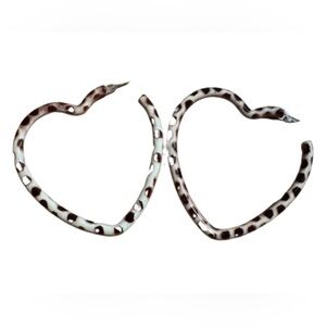 Spotted Heart Earrings